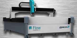 Products are processed with Flow’s waterjet technology.