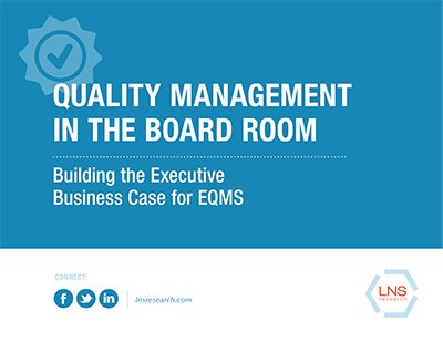 Quality Management In The Boardroom Ebook, Industry Today