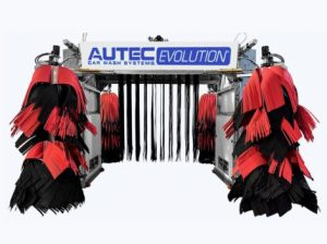 The AUTEC EVOLUTION automatic car wash is one of four systems created by AUTEC Car Wash Systems