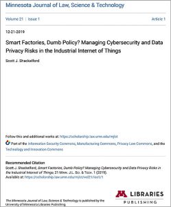 Smart Manufacturing and Security