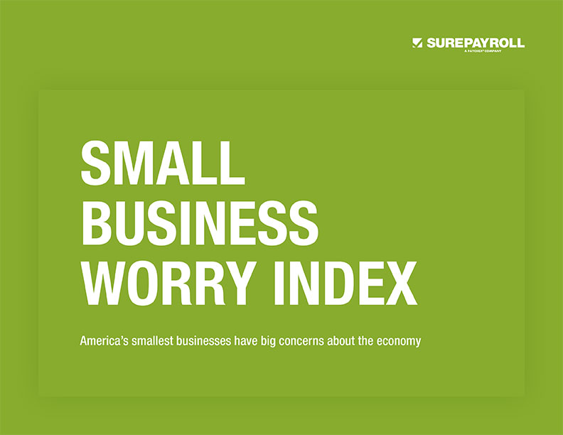 SurePayroll SmallBusinessWorryIndex DataReport, Industry Today