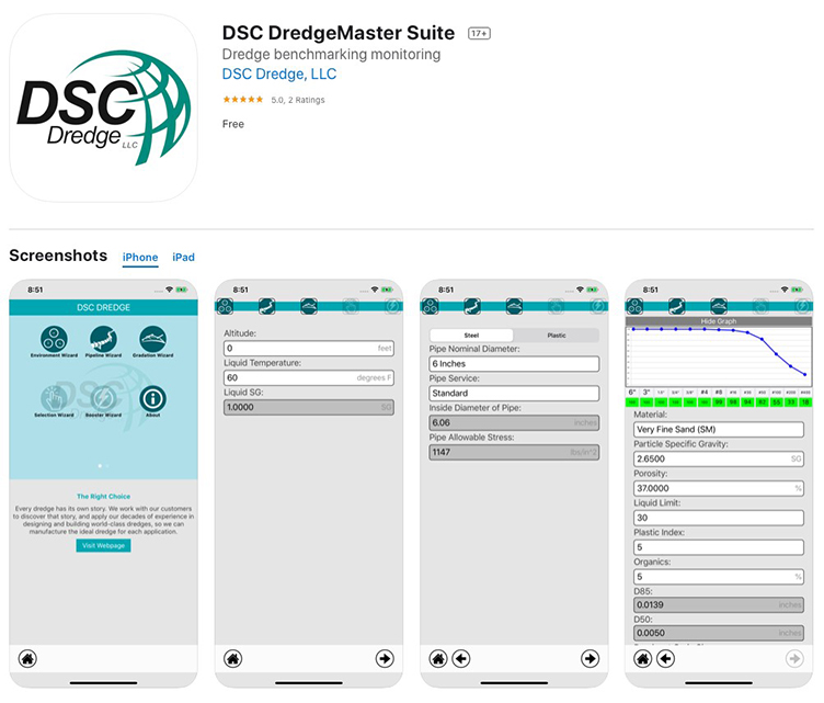 DSC DredgeMaster Suite App