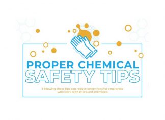 proper chemical safety tips infographic