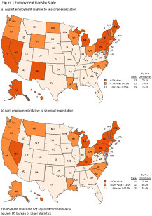 Employment Gaps By State, Industry Today