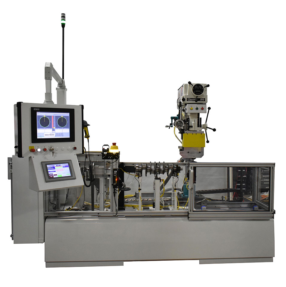 hines semi-automatic crankshaft balancing machine