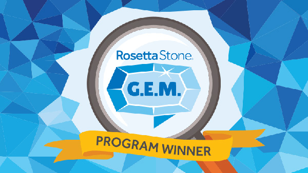 rosetta stone gem award
