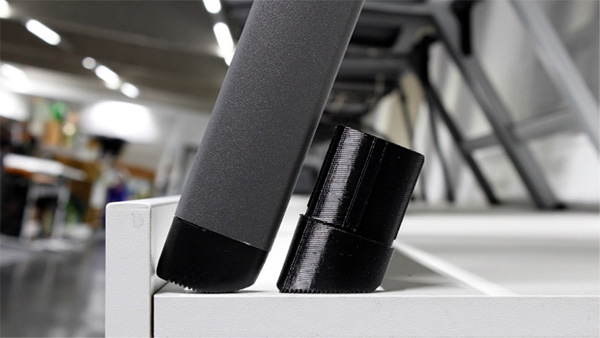 The foot cap “Fofana”, redesigned for 3D printing, is produced out of „Ultrafuse® TPU 64D“, a strong and flexible filament newly introduced by Forward AM. Due to its high wear and abrasion resistance, it is ideally suited for the application. (Source: Siena Garden)