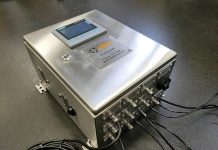 custom data logger with plc enclosure and load cell