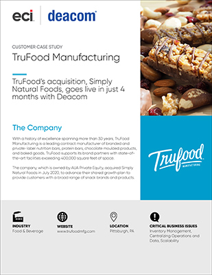 Deacom Case Study TruFood, Industry Today