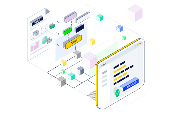 04 Extract Connect Transform Isometric, Industry Today