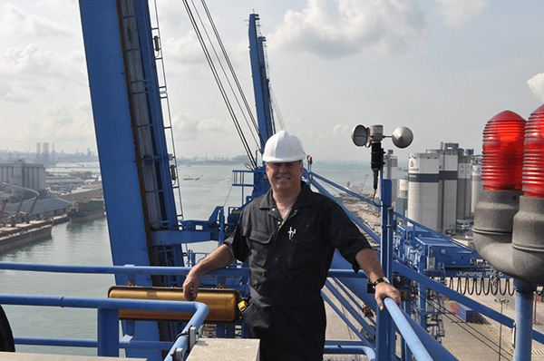 Rich Phillips On A Container Crane, Industry Today