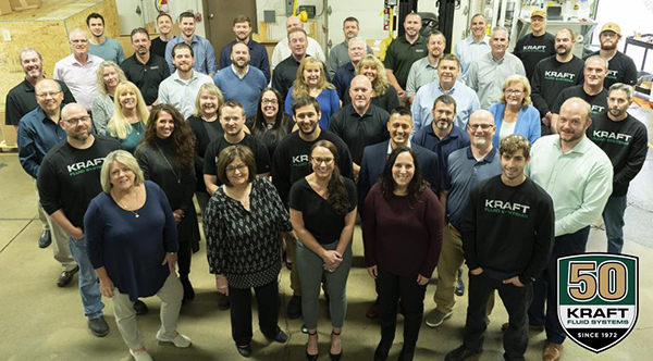Kraft Fluid Systems Employees Celebrating 50 Years, Industry Today