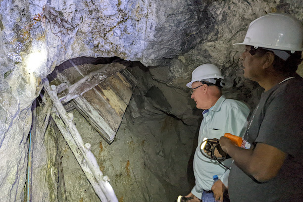miners inspection of rock