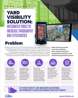 Intermodal Yard Visibility Solution, Industry Today