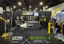 OZ Lifting will show a variety of davit cranes, hoists, and lifting components at ProMat.