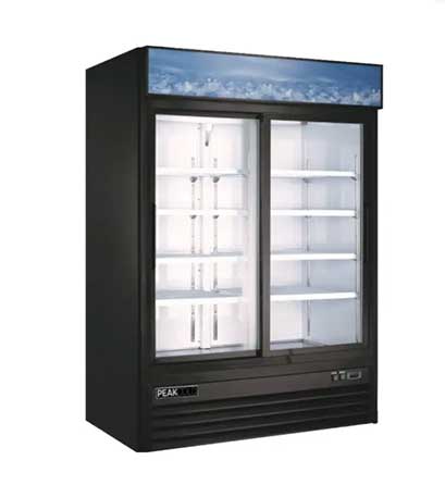 commercial refrigeration 2 door display cooler