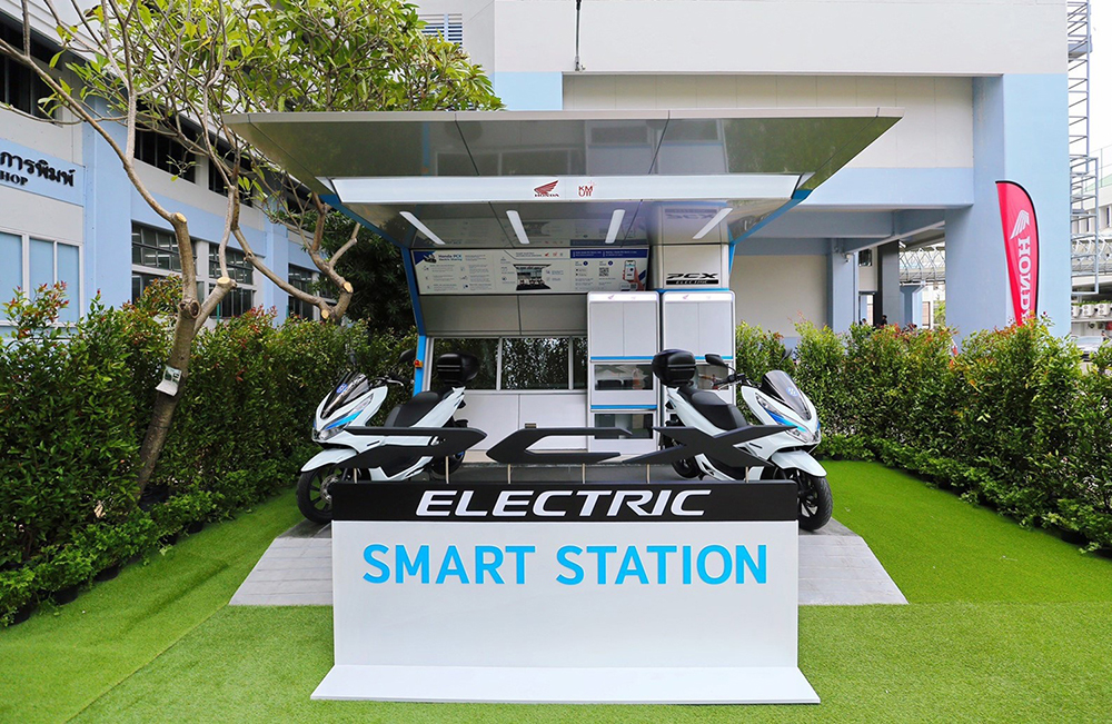 Model of electric charging station in Thailand