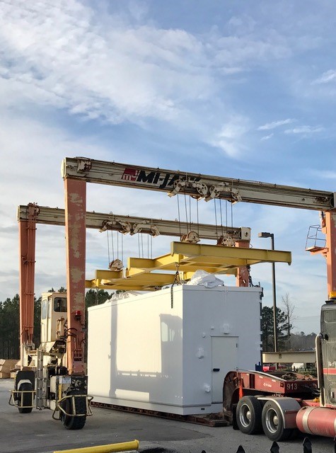 data center mobile gantry crane loading