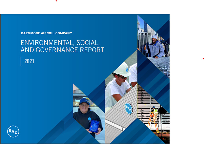 Baltimore Aircoil Co ESG Report Cover, Industry Today