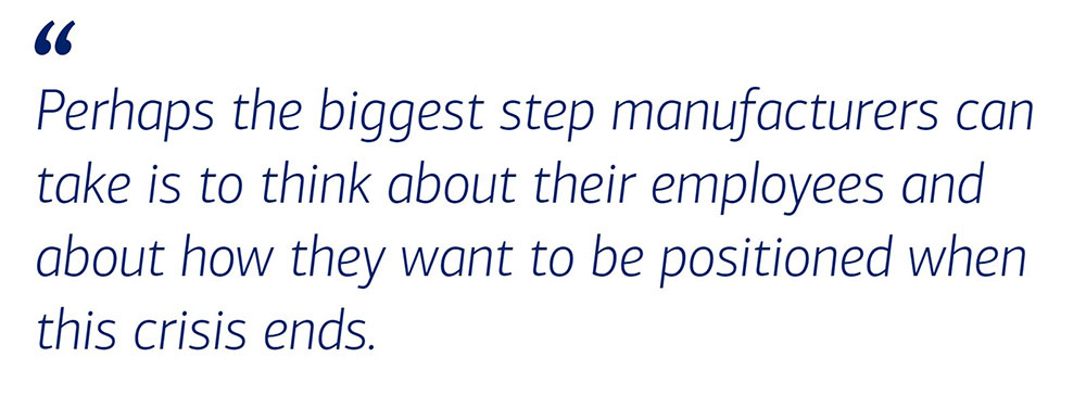 biggest step manufacturers can take to think about their employees