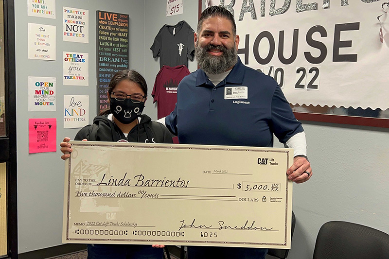 Cat Lift Trucks Scholarship Winner Linda Barrientos 2, Industry Today