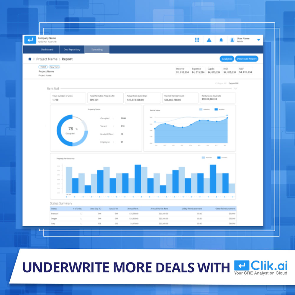 Close more commercial real estate deals by automating loan underwriting.