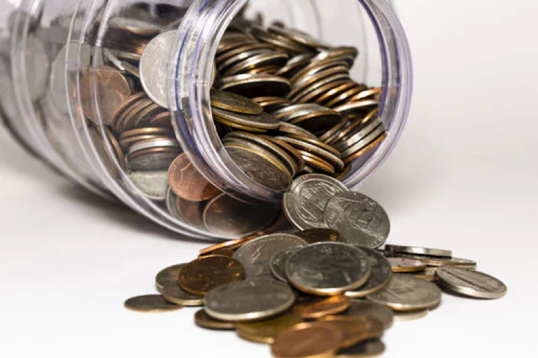 saving coins finances