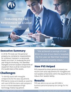 pvs reducing the tax assessment on a local hospital case study