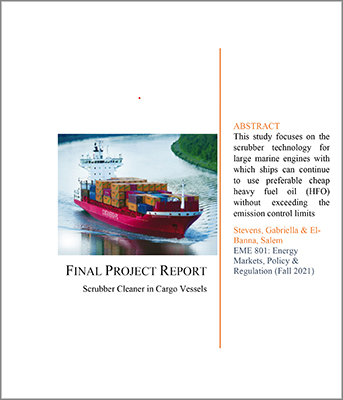 scrubber cleaner in cargo vessels study