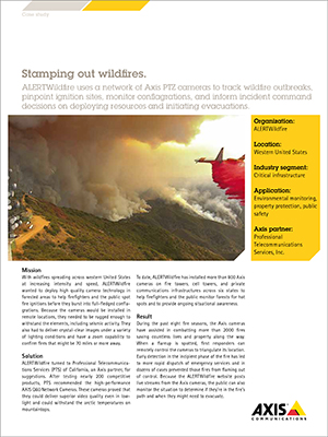 axis communications alertwildlife case study