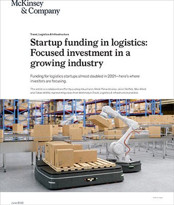 mckinsey startup funding in logistics focused investment in a growing industry
