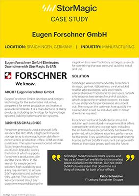 Eugen Forschner GmbH Case Study, Industry Today