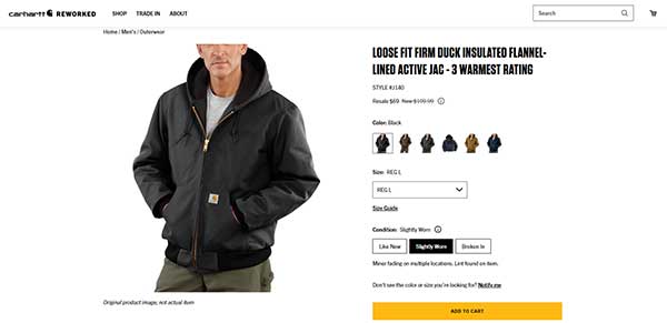 Carhartt Reworked JacketExample, Industry Today