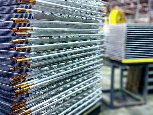 all-aluminum fin coils in peerless facility