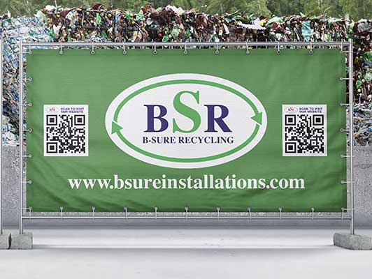 b-sure recycling banner