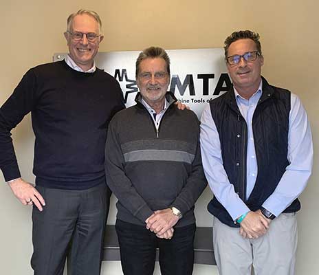 (left to right)
Frank Runkel, managing director of GMTA’s parent company, Profilator GmbH
Walter Friedrich, retiring president and CEO of GMTA
Michael Rose, new president and CEO of GMTA