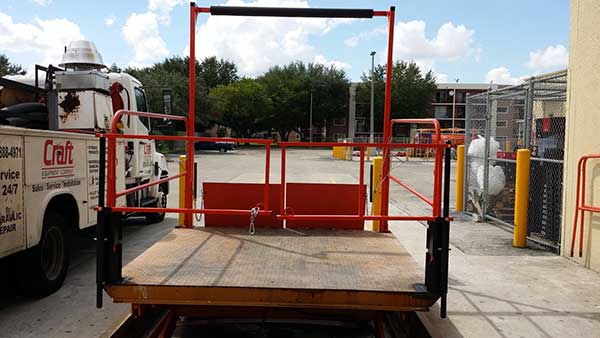 The Dock-Lift safety gate, from ProGMA member company Mezzanine Safeti-Gates Inc., is one of the solutions provided in the group's Protective Guarding Checklist under Outside the Facility.