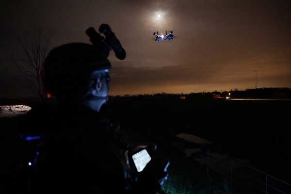 red cat teal 2 drone for nighttime operations