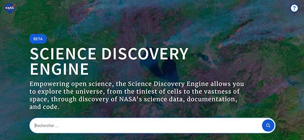 nasa science discovery engine screen shot