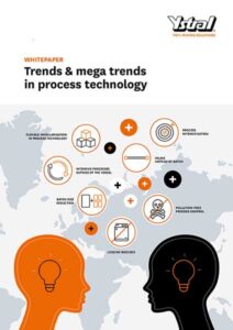 Cover page of the ystral white paper "Trends & mega trends in process technology".