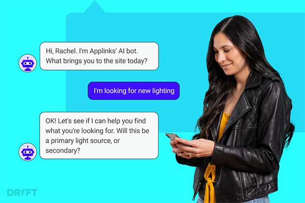 AI-powered chatbots respond to open-text questions coming from site visitors 24/7/365.