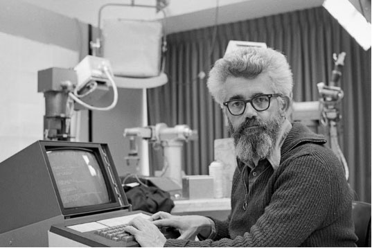 “'Always inventing, inventing, inventing”': McCarthy, Founding Father of AI, at work in his artificial intelligence laboratory at Stanford (Photo: AP).