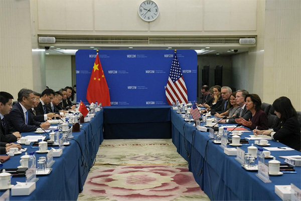(AP Photo/Andy Wong, Pool)<br>
Members of President Biden’s Cabinet visited Beijing this year, potentially signaling attempts to improve relations after rising tensions.