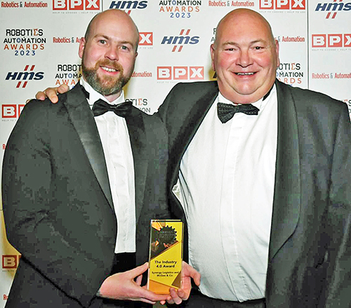 Tony Dobson (right) with Dan Moss, Commercial & Operations Manager for Synergy Logistics