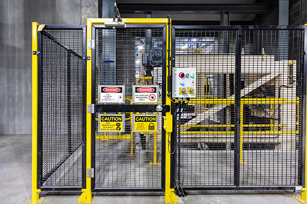 Safeguards on or around machines, including locked gates, protect employees from moving parts, especially if they’re operating them.