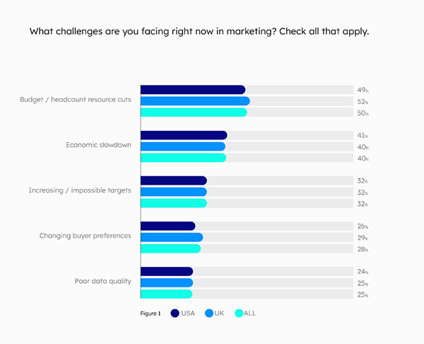 challenges faced in marketing data
