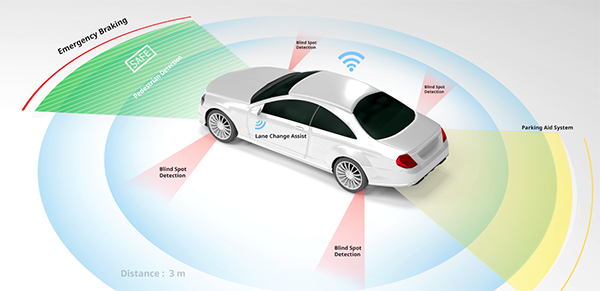 vehicle sensor technology illustration