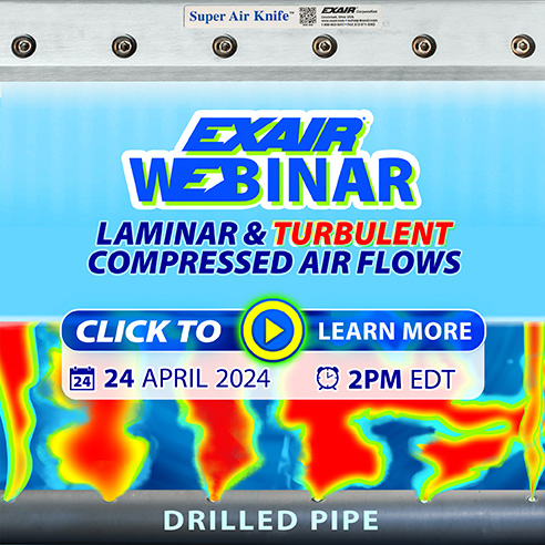 exair Laminar vs Turbulent Airflow in Compressed Air Systems Webinar