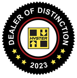 hyster 2023 dealer of distinction award logo