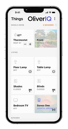 oliveriq smart home app
